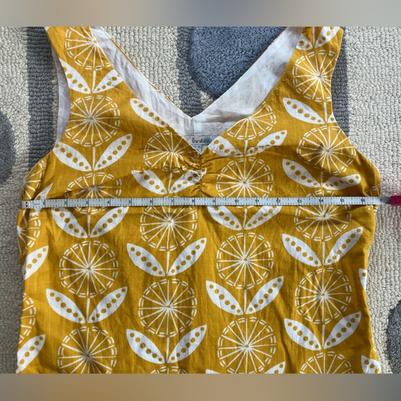 Boden sleeveless dress - Women's Size 6 - floral, geometric, sunflower yellow - Picture 4 of 14